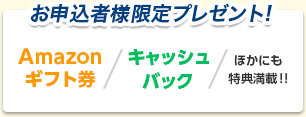 お客様限定プレゼント！