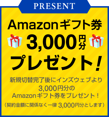 Amazonギフトプレゼント!